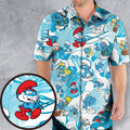 The Smurfs Pattern Hawaiian Shirt