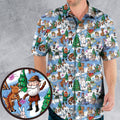 Snowland Rudolph the Red-Nosed Reindeer Hawaiian Shirt