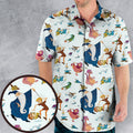 Sword in the Stone Pattern Hawaiian Shirt