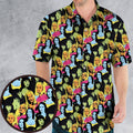 Retro Superwomen Belted Buckled and Booted Hawaiian Shirt