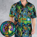 Monsters Mayhem and The Mystery Machine Scooby Doo Hawaiian Shirt