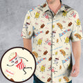 Let's All Go To The Lobby Retro Cartoon Hawaiian Shirt
