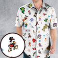 Iconic Video Game Characters Hawaiian Shirt