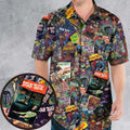 Vintage 1970s Star Trek Comic Books Collage Hawaiian Shirt