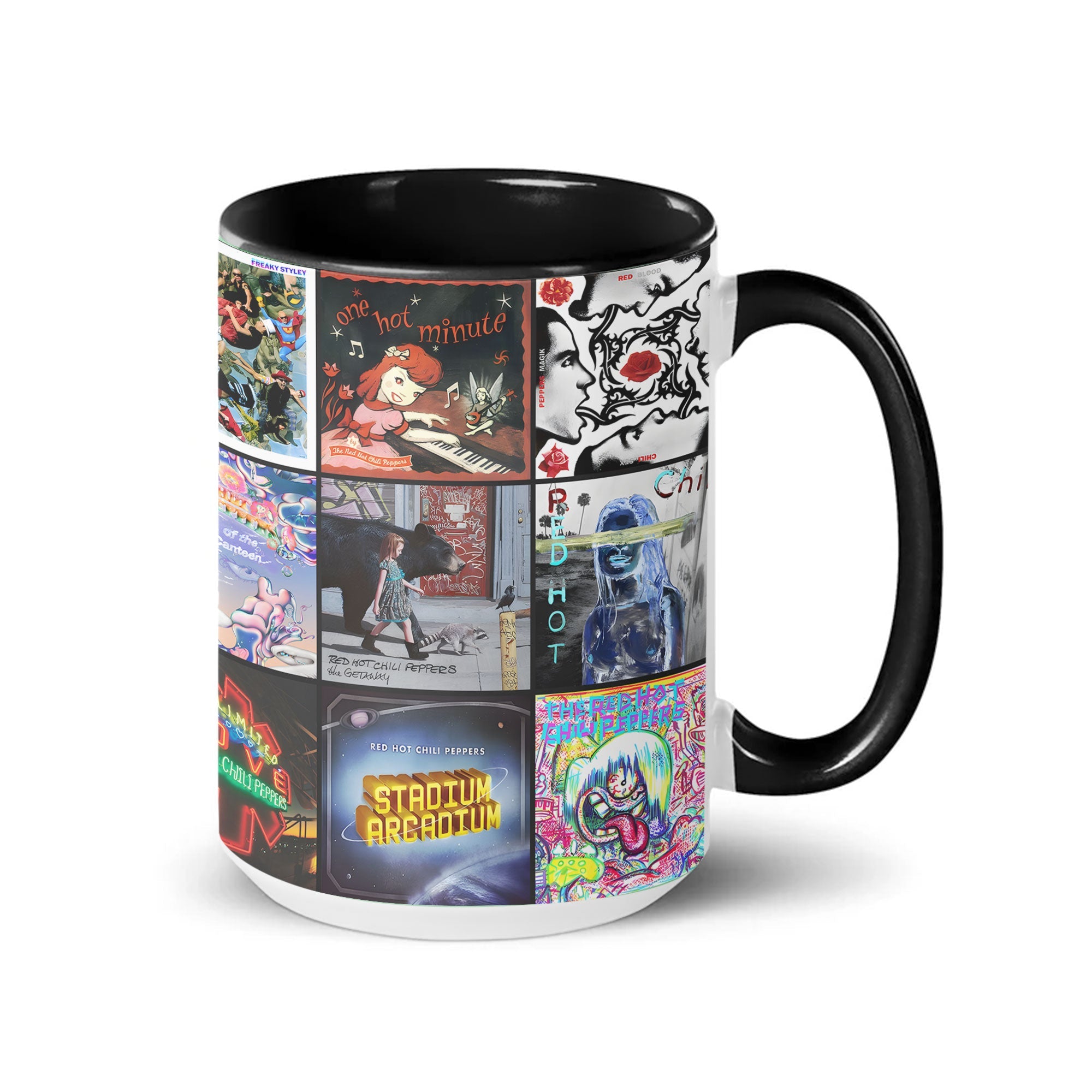 Red Hot Chili Peppers Accent Mug Classic Album Cover Collage Gift for Fans