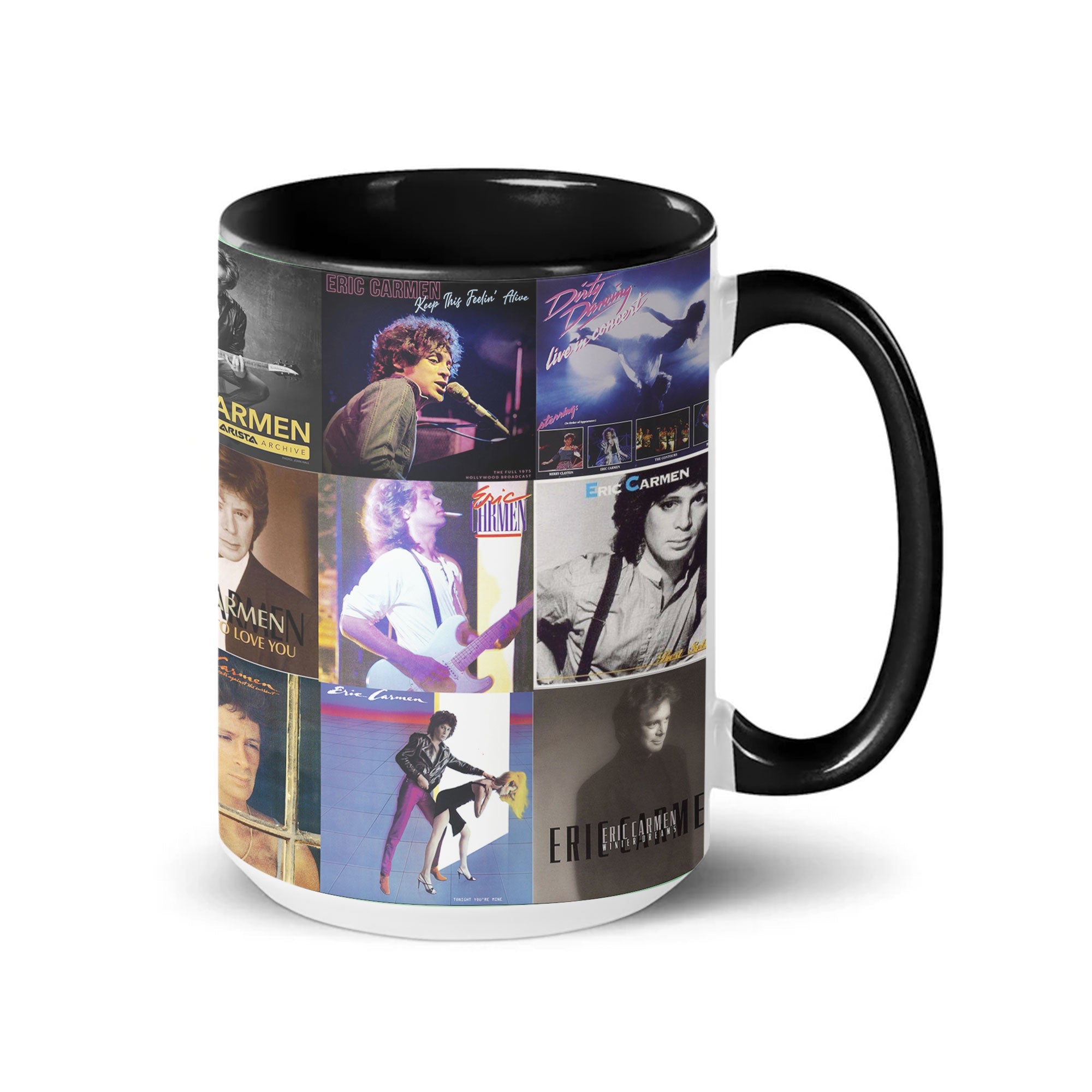 Eric Carmen Accent Mug Classic Pop-Rock Album Collage Gift