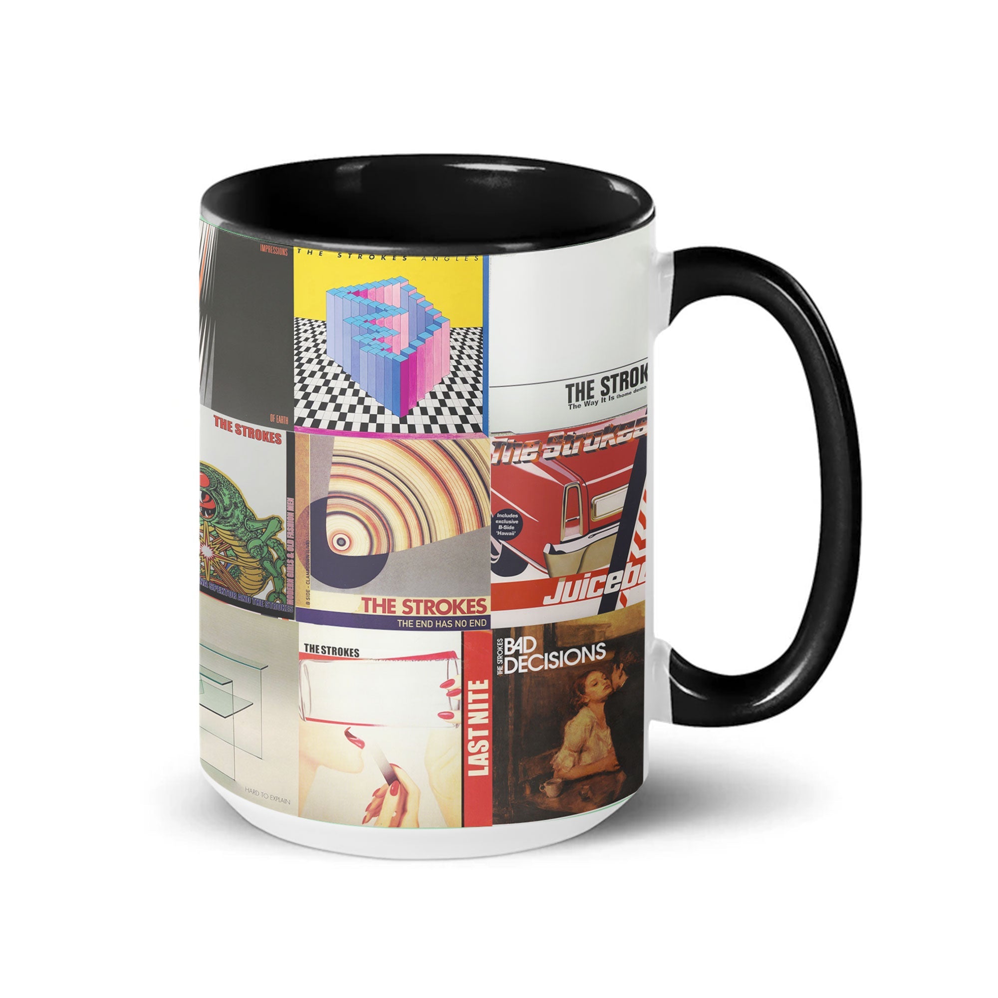 The Strokes Accent Mug Classic Album Cover Collage Gift for Fans
