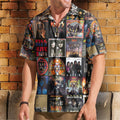 KISS Hawaiian Shirt – Album Cover Collage Glam Rock Summer Button Up