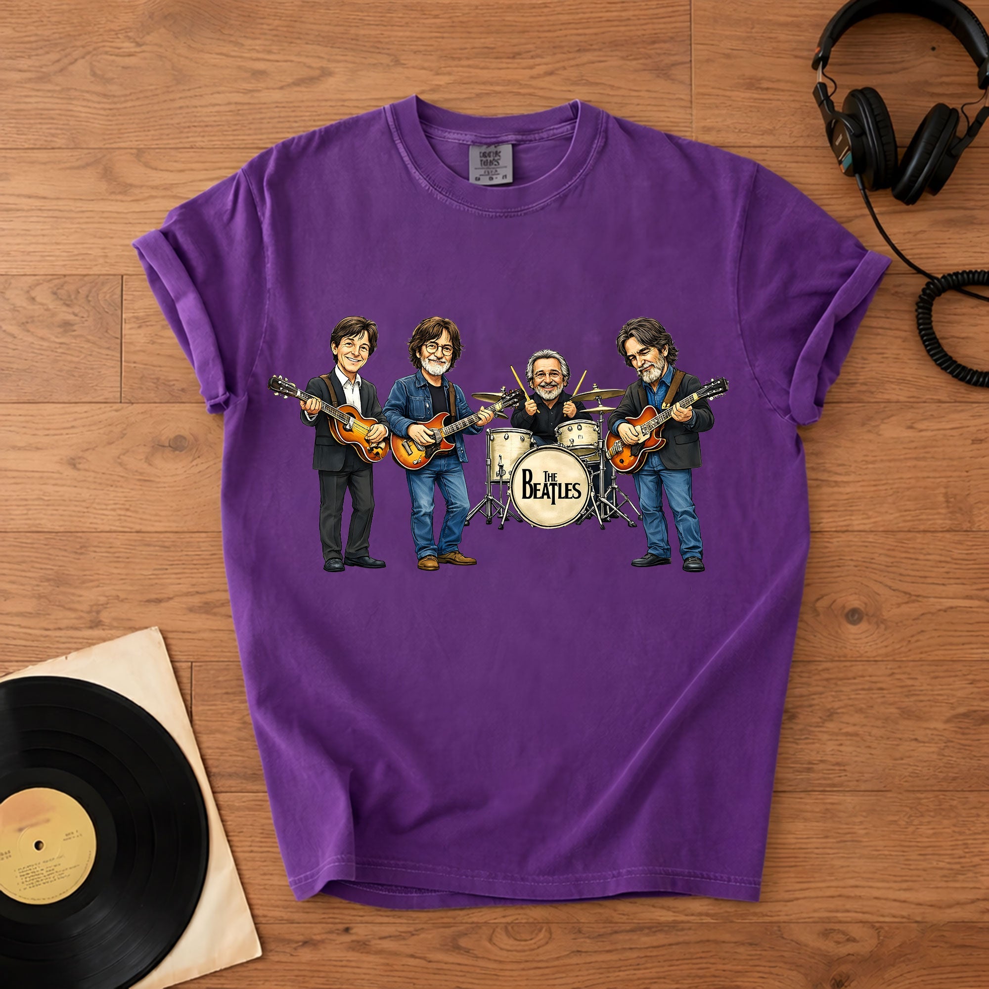 The Beatles Band Members Comfort Colors Tee Paul McCartney John Lennon Ringo Starr George Harrison Tribute Classic Rock Shirt