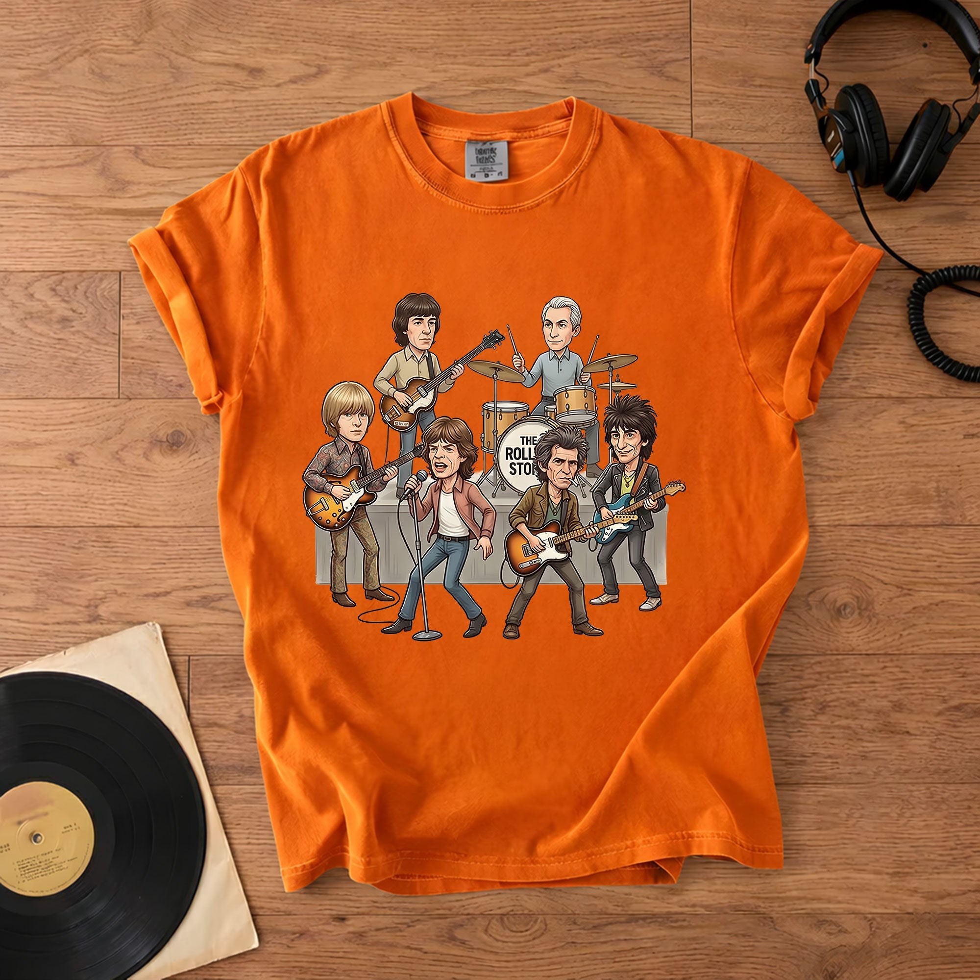 The Rolling Stones Comfort Colors Tee Band Members Tribute Classic Rock Vintage Shirt