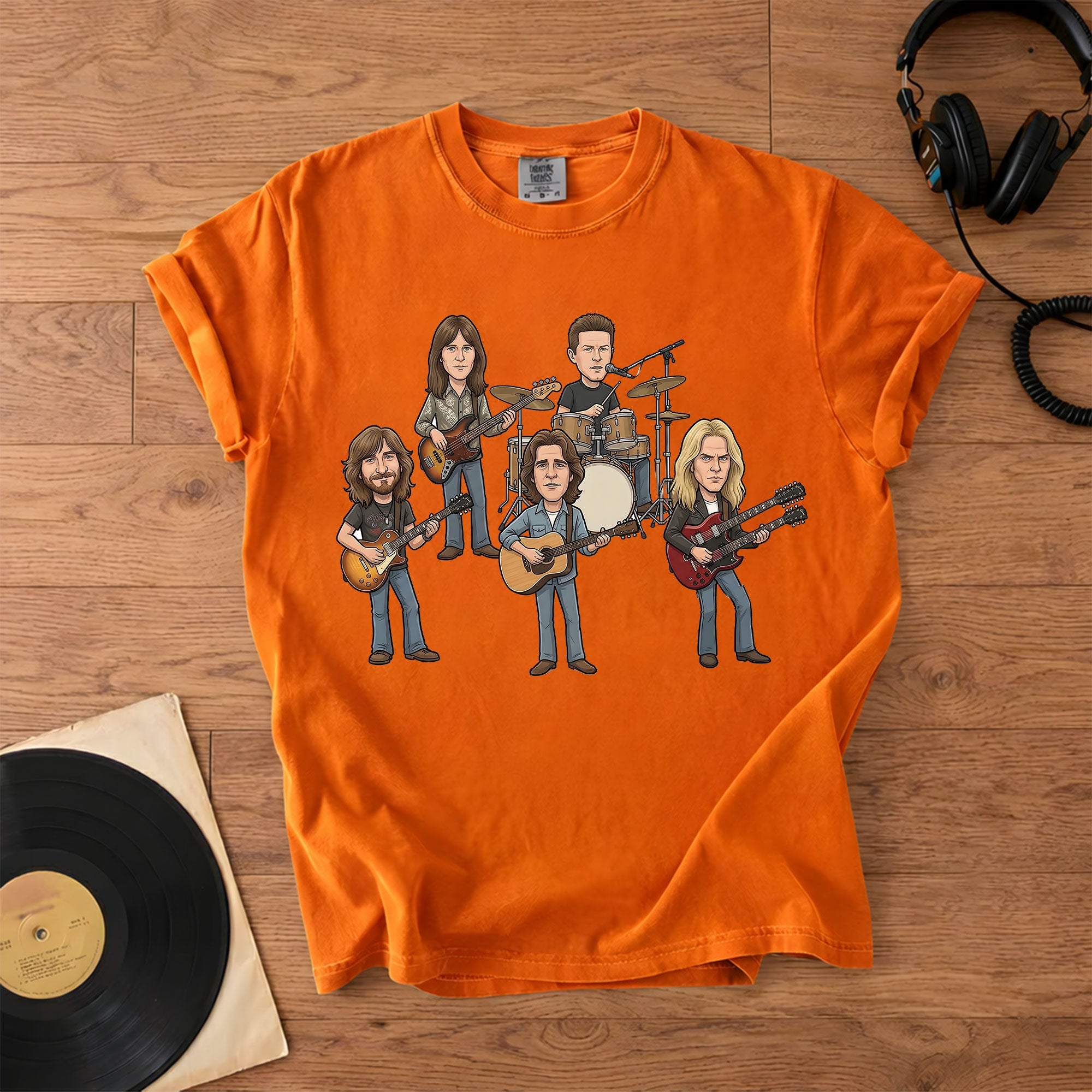Eagles Band Comfort Colors Tee Hotel California Members Tribute Classic Rock Shirt