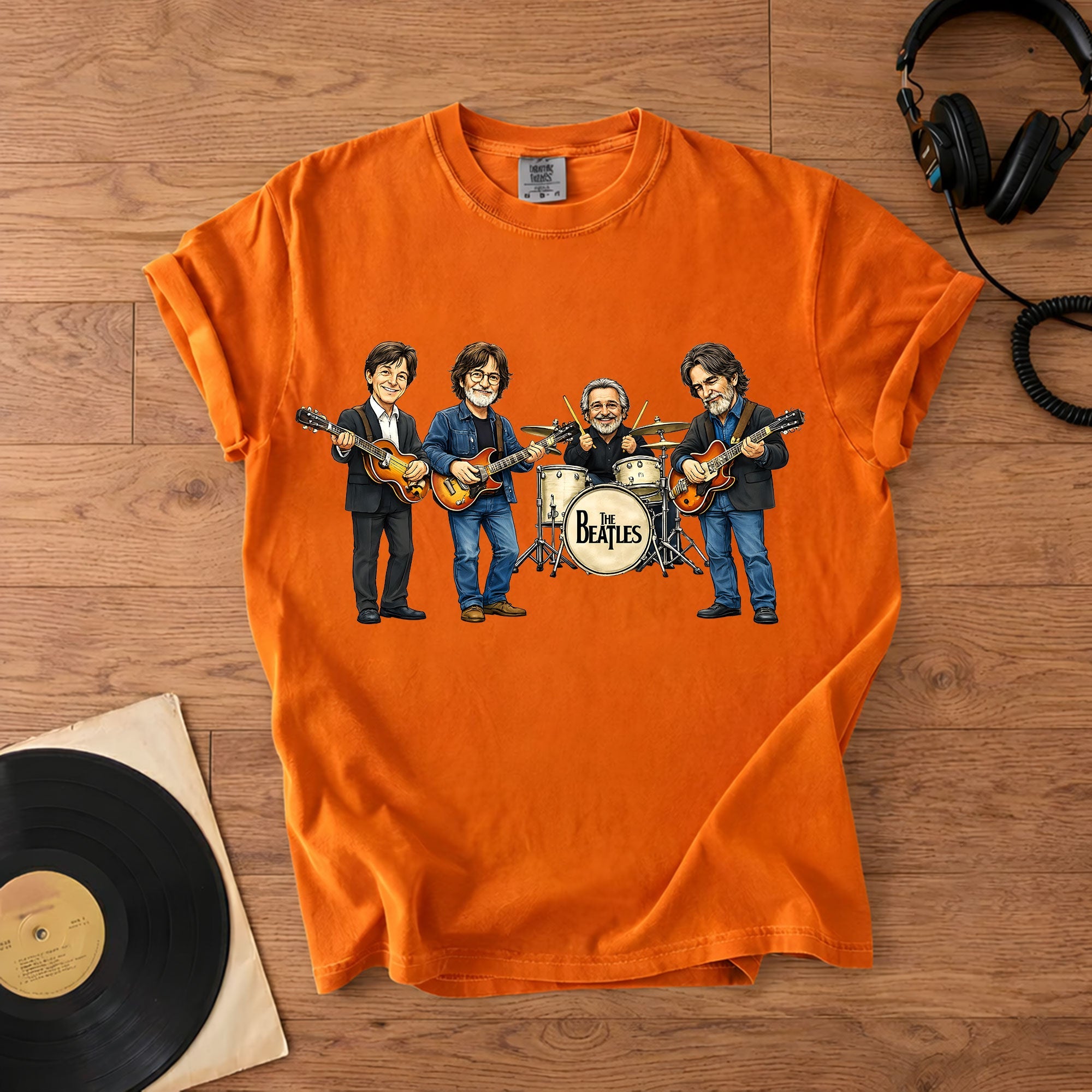 The Beatles Band Members Comfort Colors Tee Paul McCartney John Lennon Ringo Starr George Harrison Tribute Classic Rock Shirt
