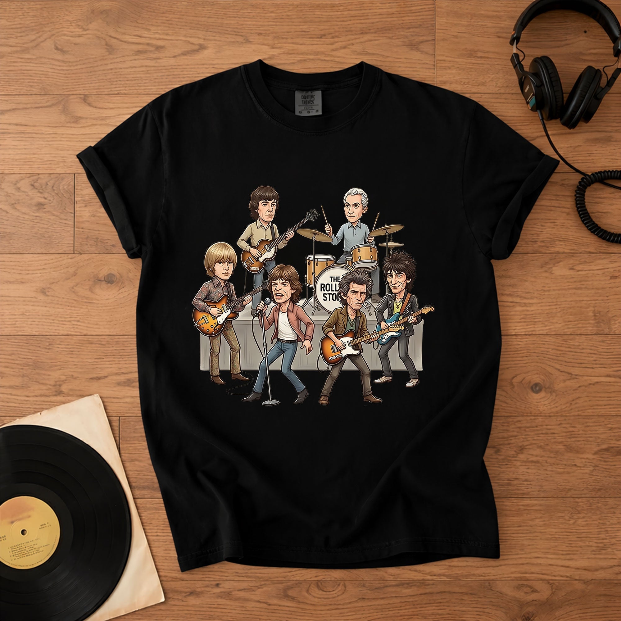 The Rolling Stones Comfort Colors Tee Band Members Tribute Classic Rock Vintage Shirt