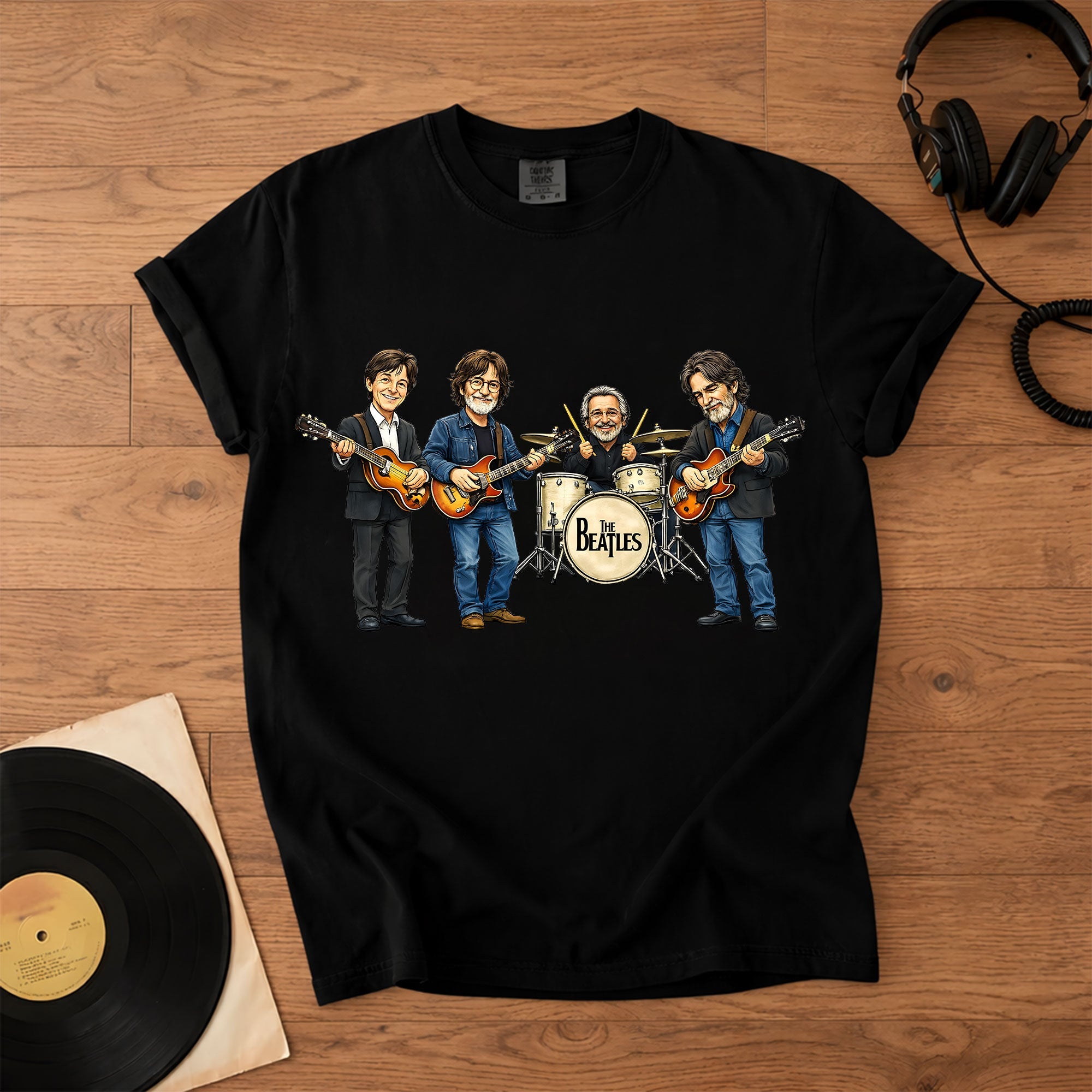The Beatles Band Members Comfort Colors Tee Paul McCartney John Lennon Ringo Starr George Harrison Tribute Classic Rock Shirt