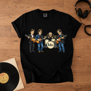 The Beatles Band Members Comfort Colors Tee Paul McCartney John Lennon Ringo Starr George Harrison Tribute Classic Rock Shirt