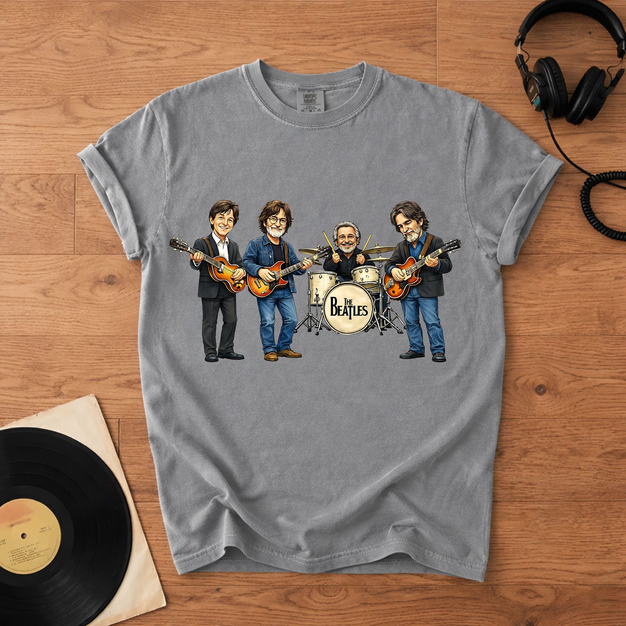 The Beatles Band Members Comfort Colors Tee Paul McCartney John Lennon Ringo Starr George Harrison Tribute Classic Rock Shirt
