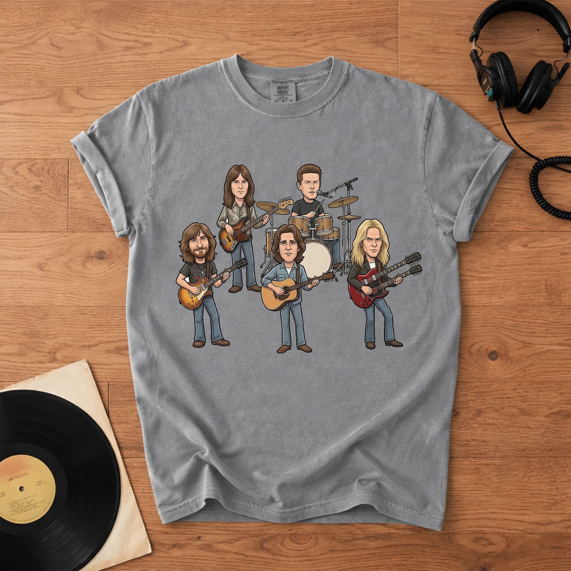 Eagles Band Comfort Colors Tee Hotel California Members Tribute Classic Rock Shirt