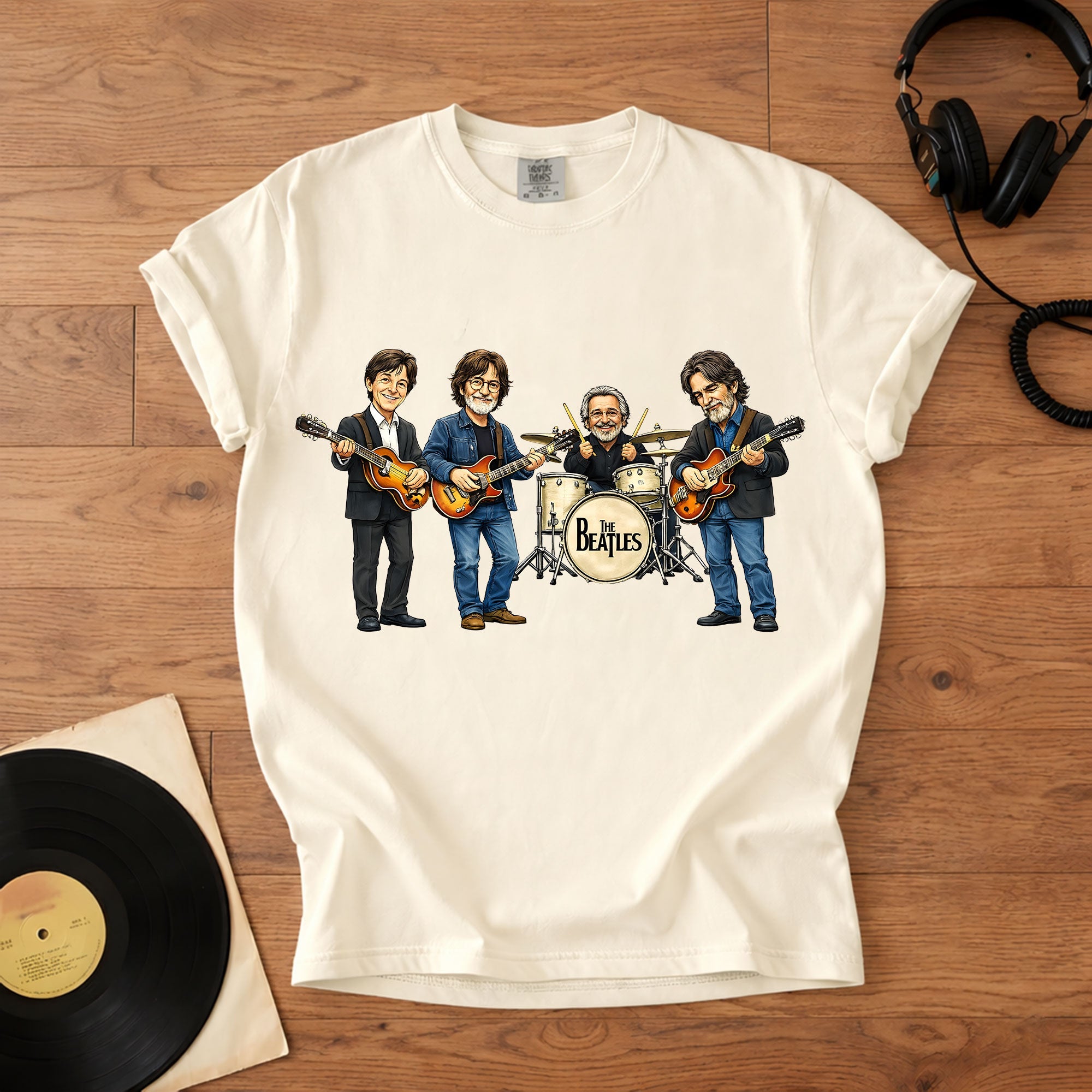 The Beatles Band Members Comfort Colors Tee Paul McCartney John Lennon Ringo Starr George Harrison Tribute Classic Rock Shirt