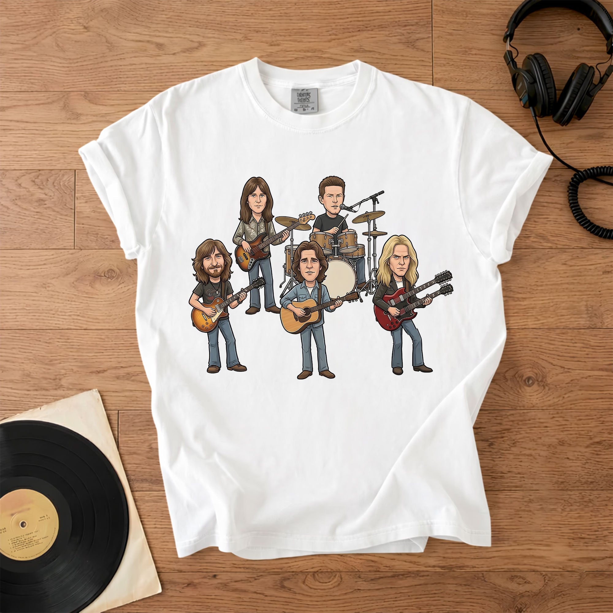 Eagles Band Comfort Colors Tee Hotel California Members Tribute Classic Rock Shirt