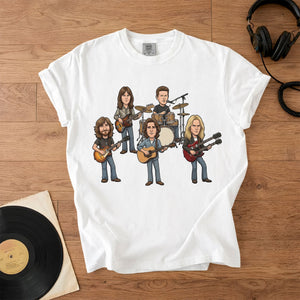 Eagles Band Comfort Colors Tee Hotel California Members Tribute Classic Rock Shirt