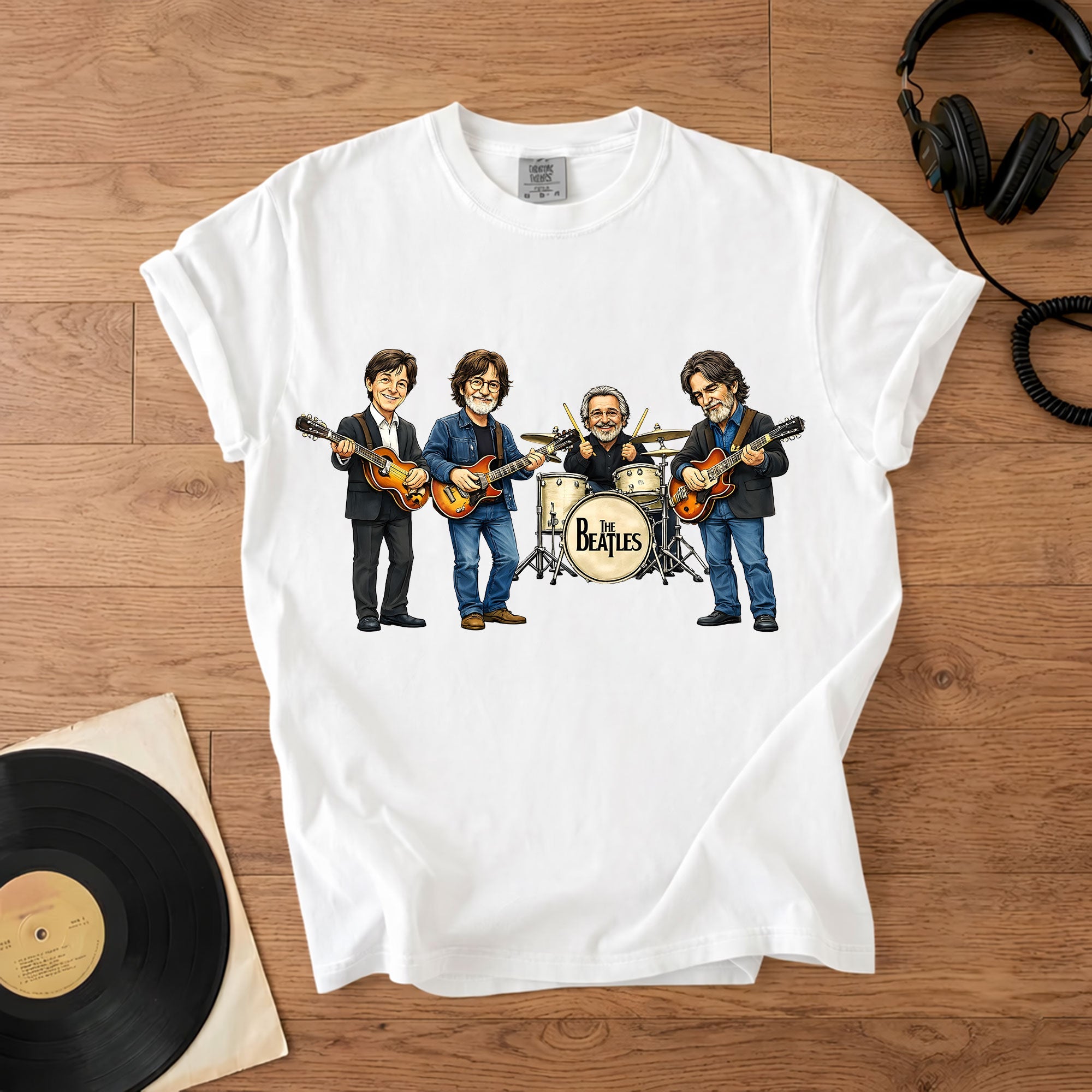 The Beatles Band Members Comfort Colors Tee Paul McCartney John Lennon Ringo Starr George Harrison Tribute Classic Rock Shirt