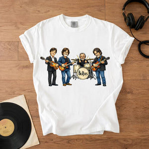 The Beatles Band Members Comfort Colors Tee Paul McCartney John Lennon Ringo Starr George Harrison Tribute Classic Rock Shirt