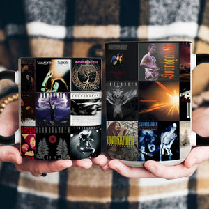 Soundgarden Accent Mug Classic Album Cover Collage for Grunge Rock Fans