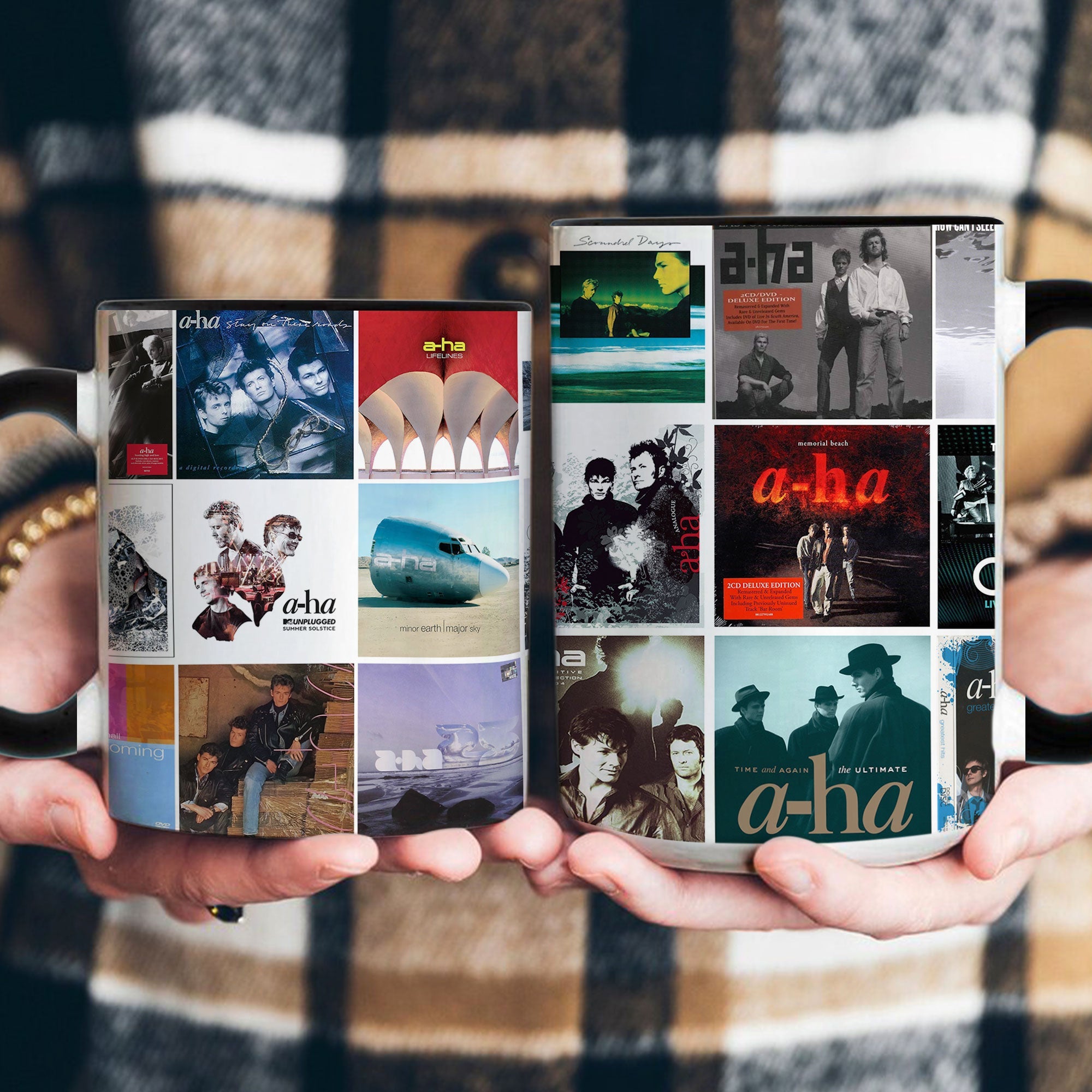 A-ha Accent Mug Synth-Pop Legends Album Collage Gift