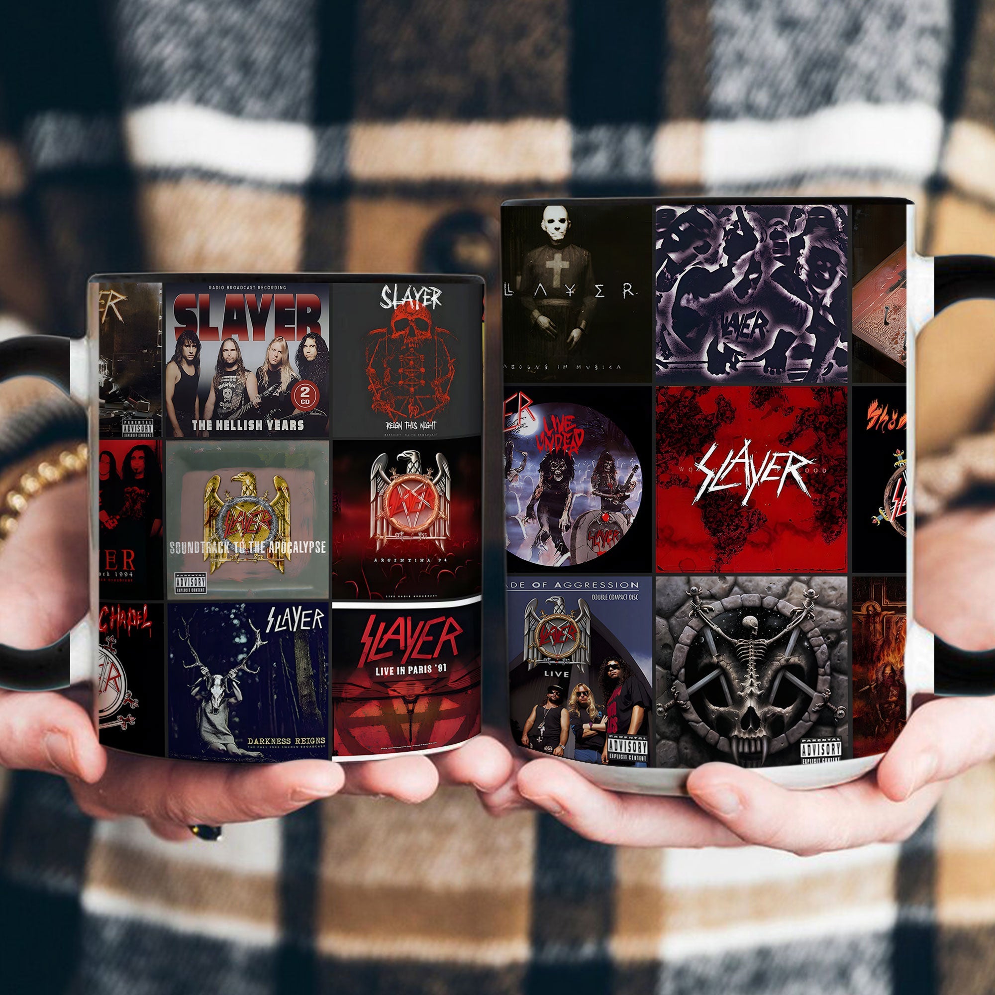 Slayer Album Art Collection Accent Mug for Metal Fans Heavy Metal Coffee Cup Gift