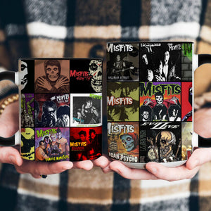 The Misfits Accent Mug Classic Album Cover Collage Gift for Punk Rock Fans