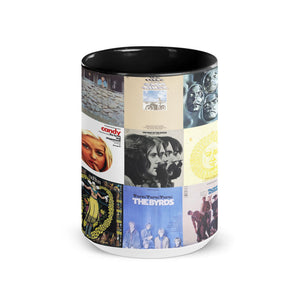 The Byrds Accent Mug Vintage Album Cover Collage for Classic Rock Fans