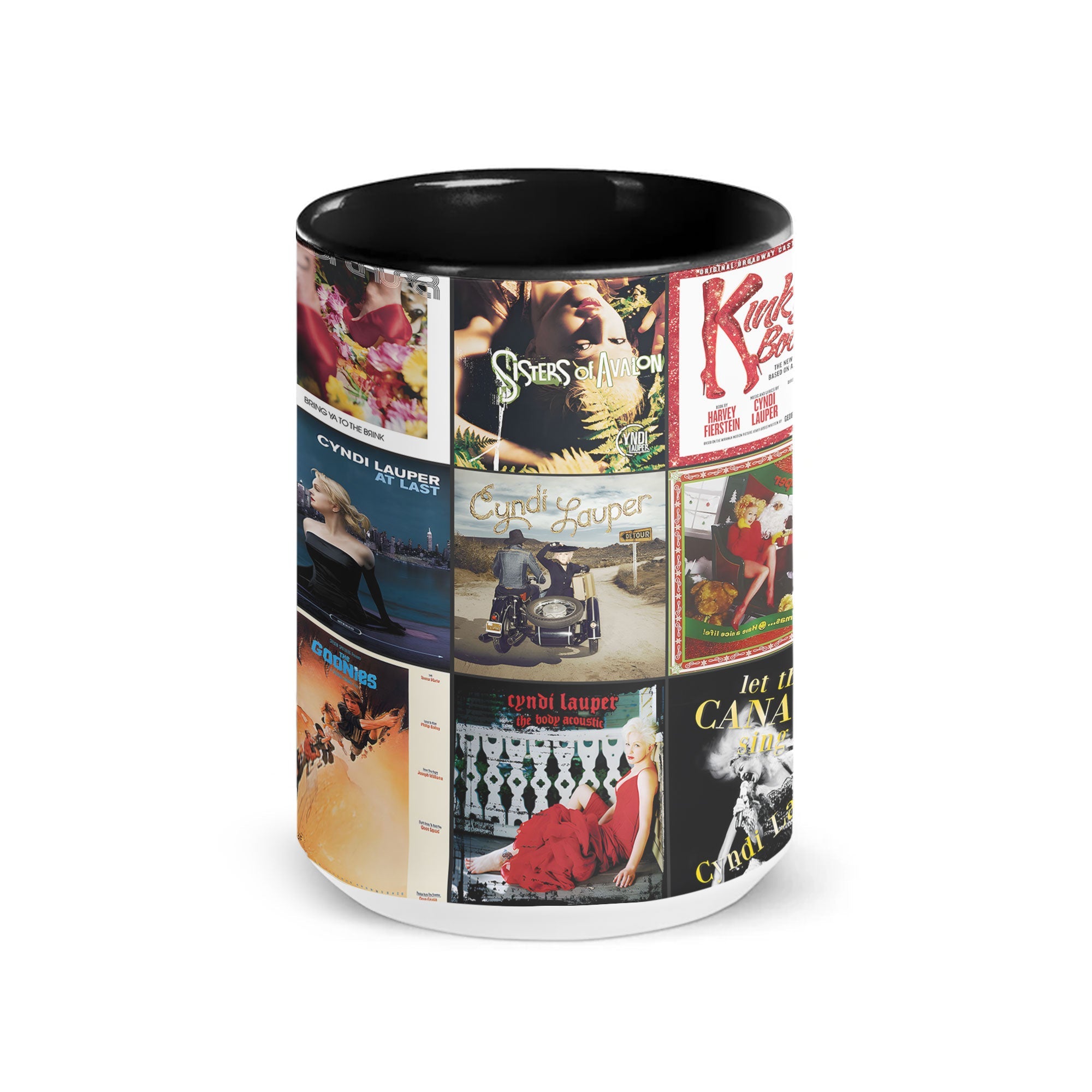 Cyndi Lauper Accent Mug Album Cover Collage Gift