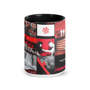 The White Stripes Accent Mug Iconic Red & White Album Cover Collage