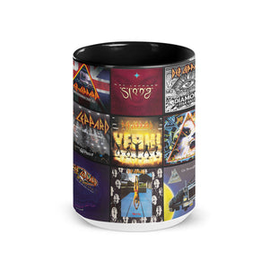 Def Leppard Accent Mug Classic Album Cover Collage Gift for Rock Fans