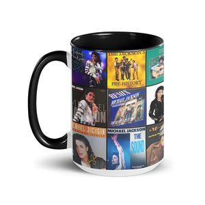 Michael Jackson Accent Mug Classic Album Cover Collage Gift for Music Lovers