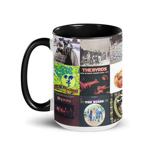 The Byrds Accent Mug Vintage Album Cover Collage for Classic Rock Fans