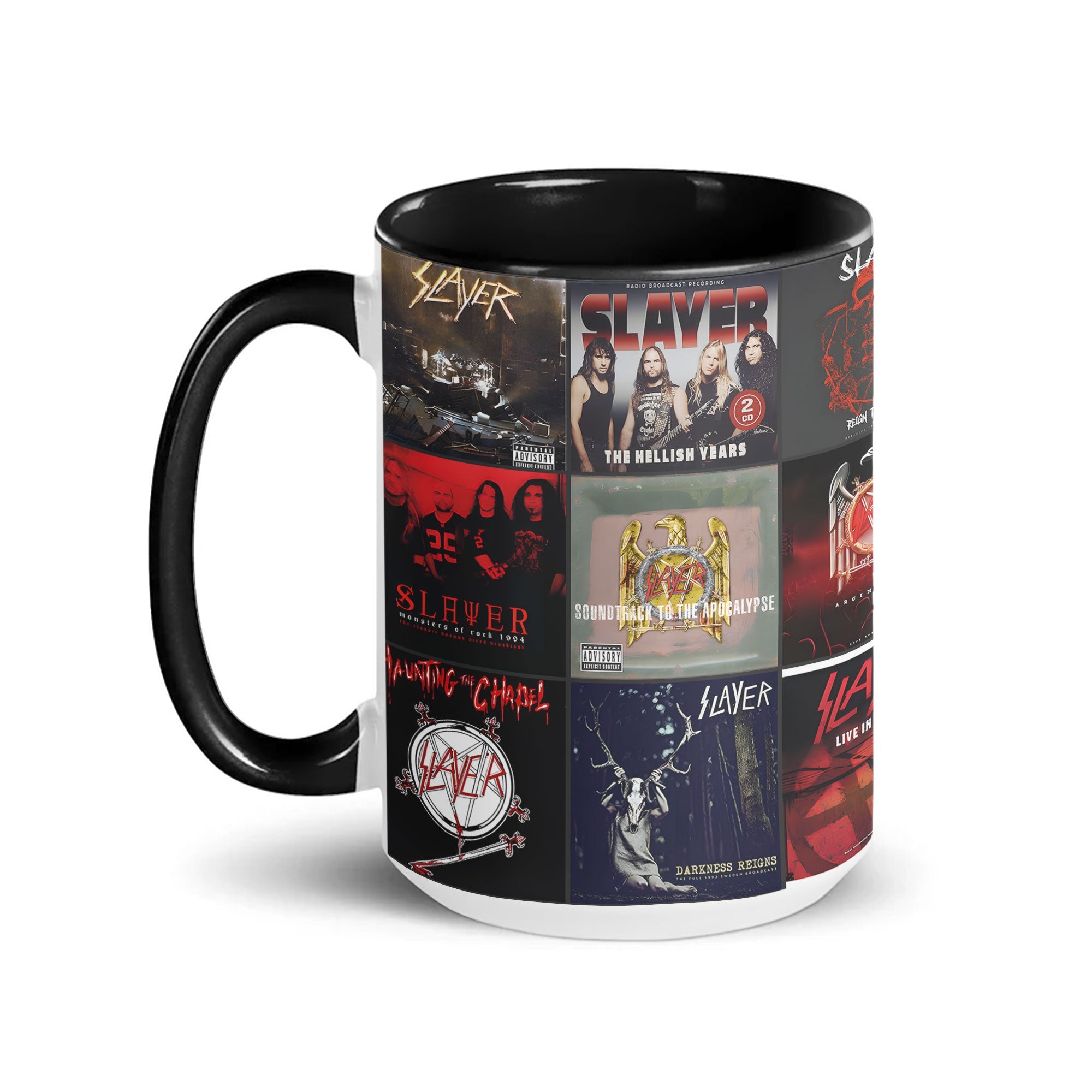 Slayer Album Art Collection Accent Mug for Metal Fans Heavy Metal Coffee Cup Gift