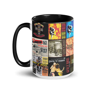 Guns N’ Roses Accent Mug Classic Album Cover Collage Gift for Rock Fans