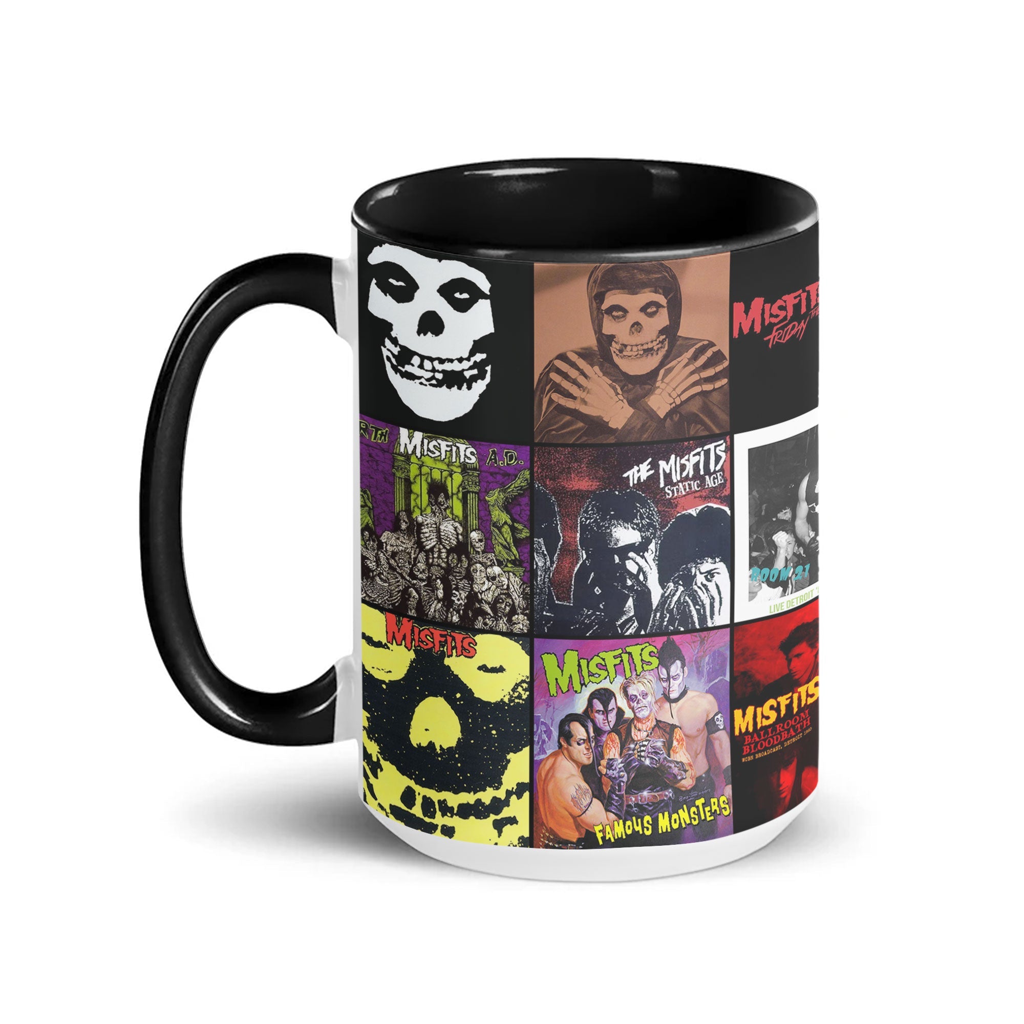 The Misfits Accent Mug Classic Album Cover Collage Gift for Punk Rock Fans