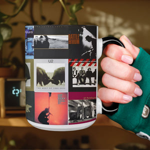 U2 Accent Mug Classic Album Cover Collage Gift for Rock Fans