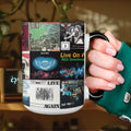 REO Speedwagon Album Art Collection Accent Mug for Music Fans Classic Rock Coffee Cup Gift