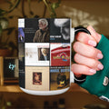 Michael McDonald Accent Mug Classic Album Cover Collage Gift for Soul & Soft Rock Fans
