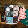 Tesla Band Accent Mug Iconic Album Cover Collage Gift for Rock Fans
