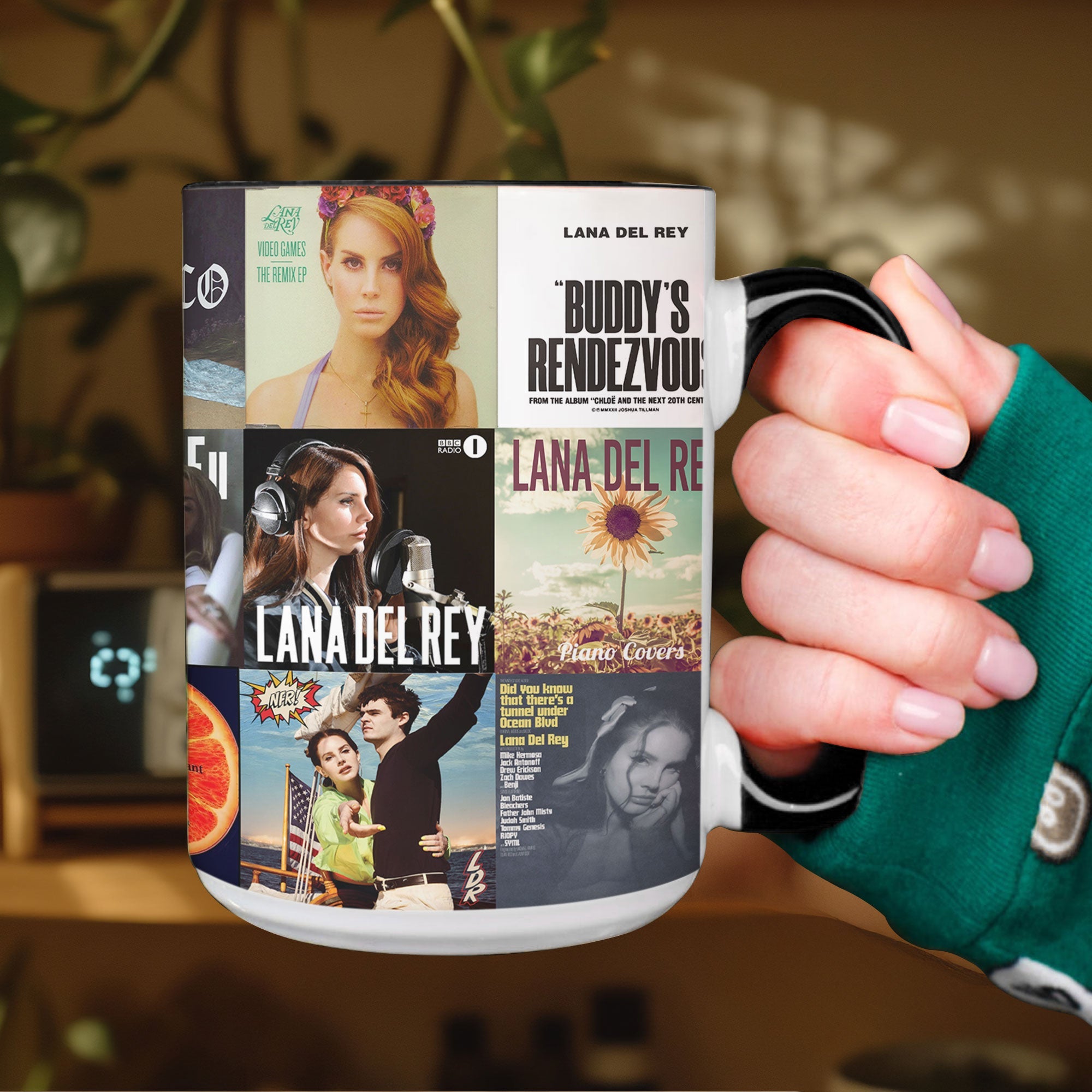 Lana Del Rey Accent Mug Classic Album Cover Collage Gift for Fans
