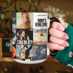Lana Del Rey Accent Mug Classic Album Cover Collage Gift for Fans