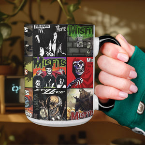 The Misfits Accent Mug Classic Album Cover Collage Gift for Punk Rock Fans