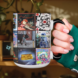 Red Hot Chili Peppers Accent Mug Classic Album Cover Collage Gift for Fans