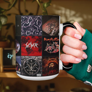 Slayer Album Art Collection Accent Mug for Metal Fans Heavy Metal Coffee Cup Gift