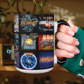 Def Leppard Accent Mug Classic Album Cover Collage Gift for Rock Fans
