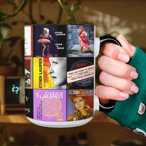 Cyndi Lauper Accent Mug Album Cover Collage Gift